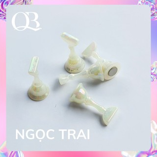 [Kèm keo] Set 5 đế gắn móng mẫu tập sơn vẽ làm nailbox (giá đỡ móng giả tập vẽ)