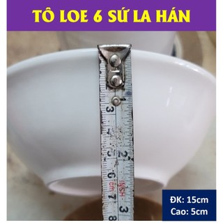 TÔ LOE GỐM SỨ TRẮNG LA HÁN – ĐỦ SIZE ( CỠ 6,7,8)