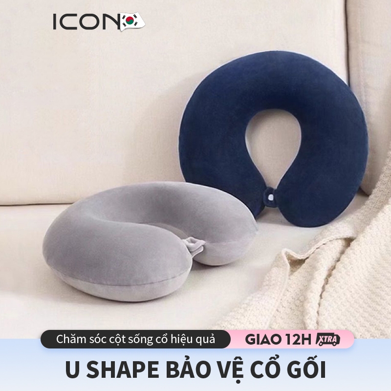 Gối chữ U kê cổ ICON-Ngừa đau cổ, đa năng du lịch & gối ngủ văn phòng