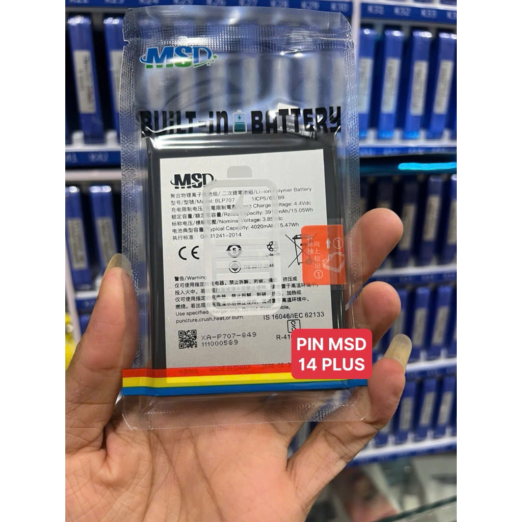 PIN MSD 14 Plus chuẩn đoán dl cao (hộp sắt)