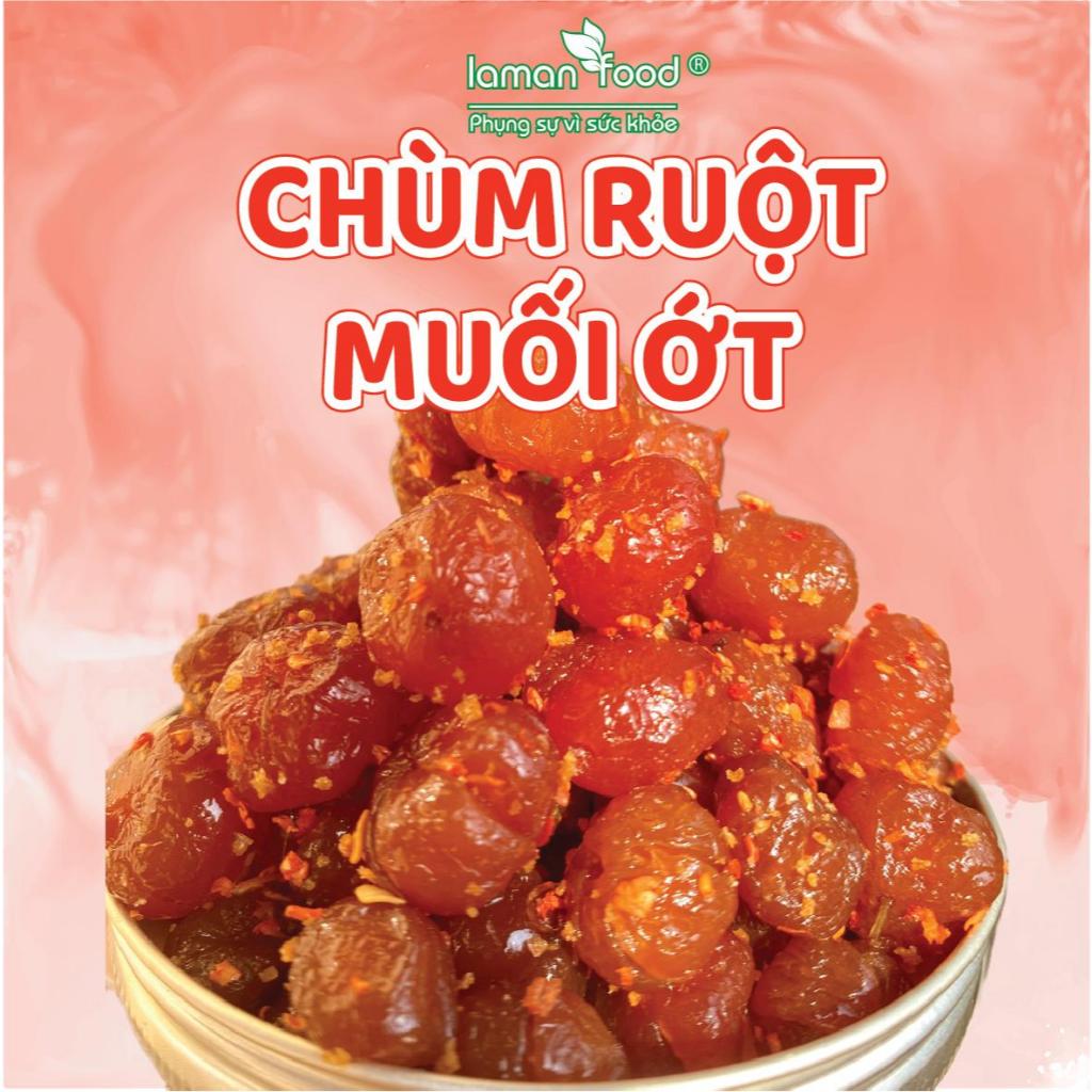 [5 Túi] Chùm Ruột Muối Ớt Vị Chua Cay (100g x 5 túi) Laman Food Ăn Vặt Trái Cây Sấy Ngon