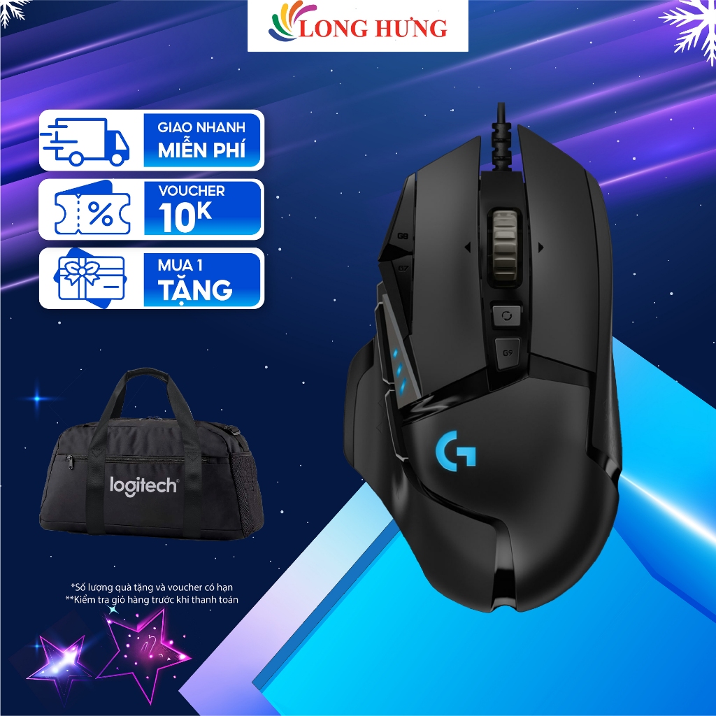 Chuột có dây Logitech G502 Hero - Hàng chính hãng