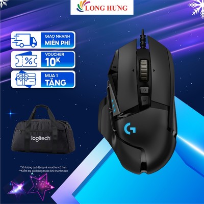 Chuột có dây Logitech G502 Hero - Hàng chính hãng