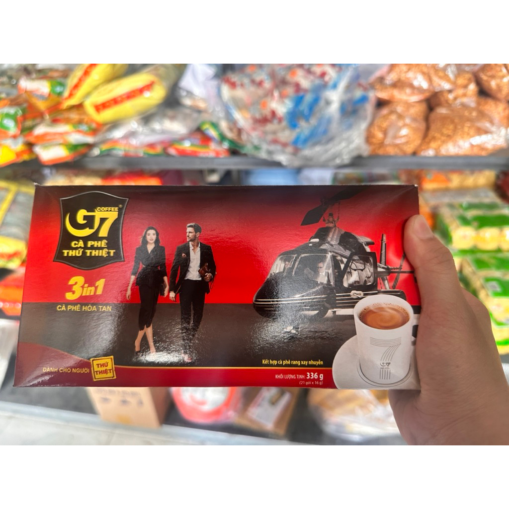 CAFE G7 LOẠI HỘP, 21 GÓI x 16g 3in1 - HÀNG MỚI