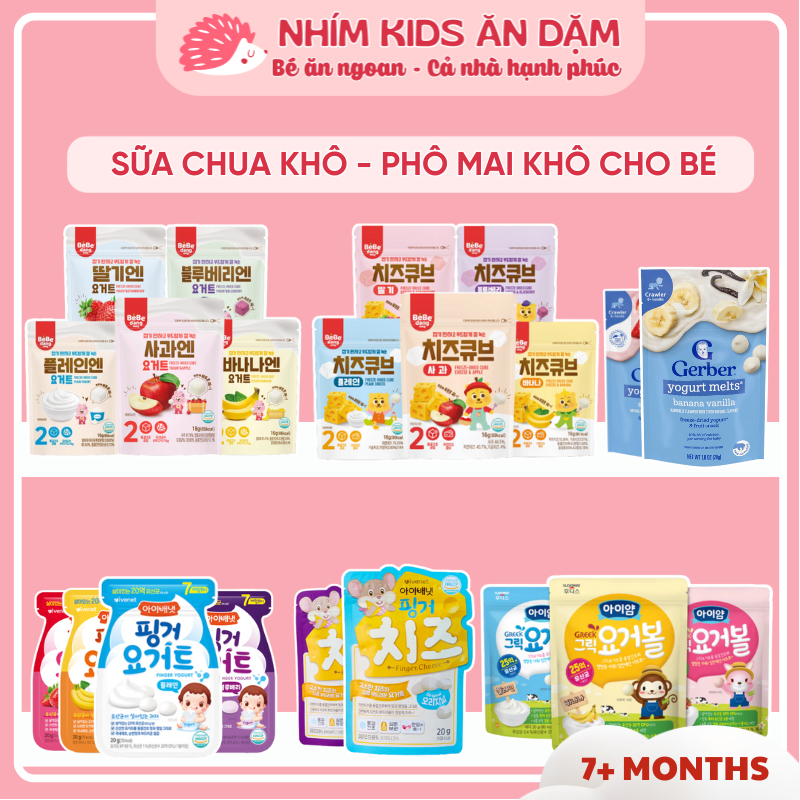 [DATE MỚI] Sữa Chua Khô - Phô Mai Khô BEBEDANG - BEBECOOK - IVENET - ILDONG Hàn Quốc Cho Bé Từ 6 Tháng