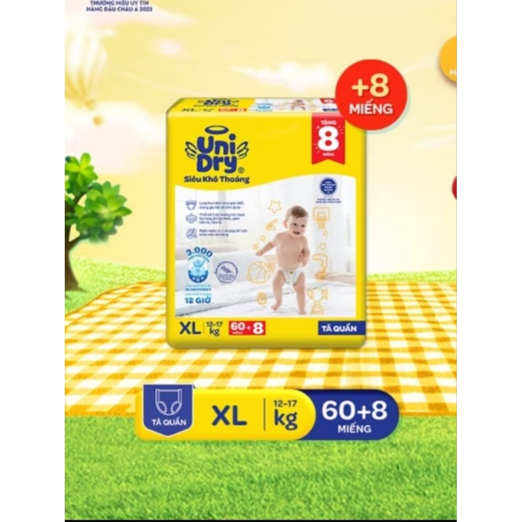 Tã quần unidry M74/L68/XL62/XXL56