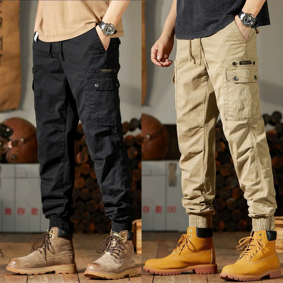 Quần Jogger Kaki - H6 Quần Túi Hộp Nổi Cao Cấp, Cạp Chun Chất Vải Kaki Dầy Dặn XSHOP