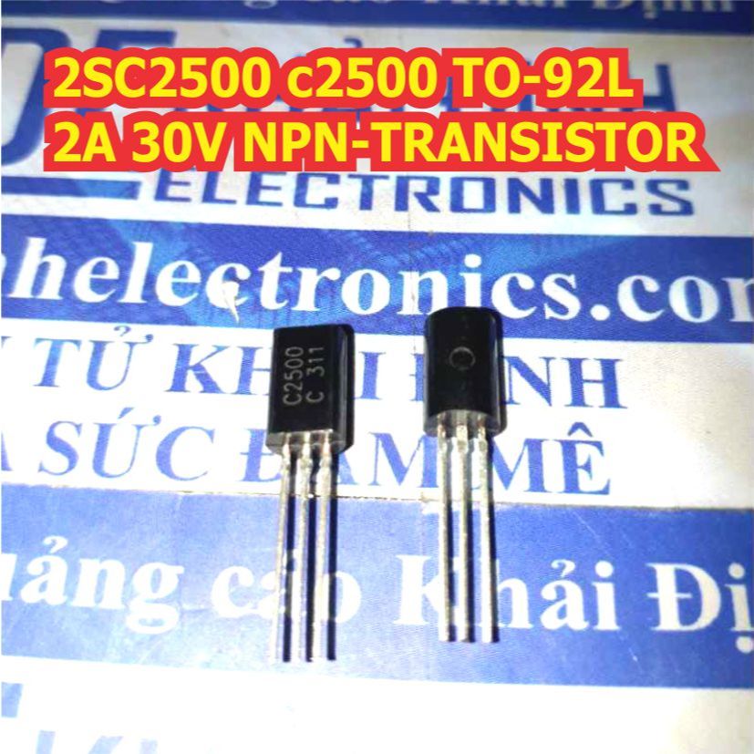 20 con 2SC2500 c2500 TO-92L 2A 30V NPN TRANSISTOR nghịch kde4297