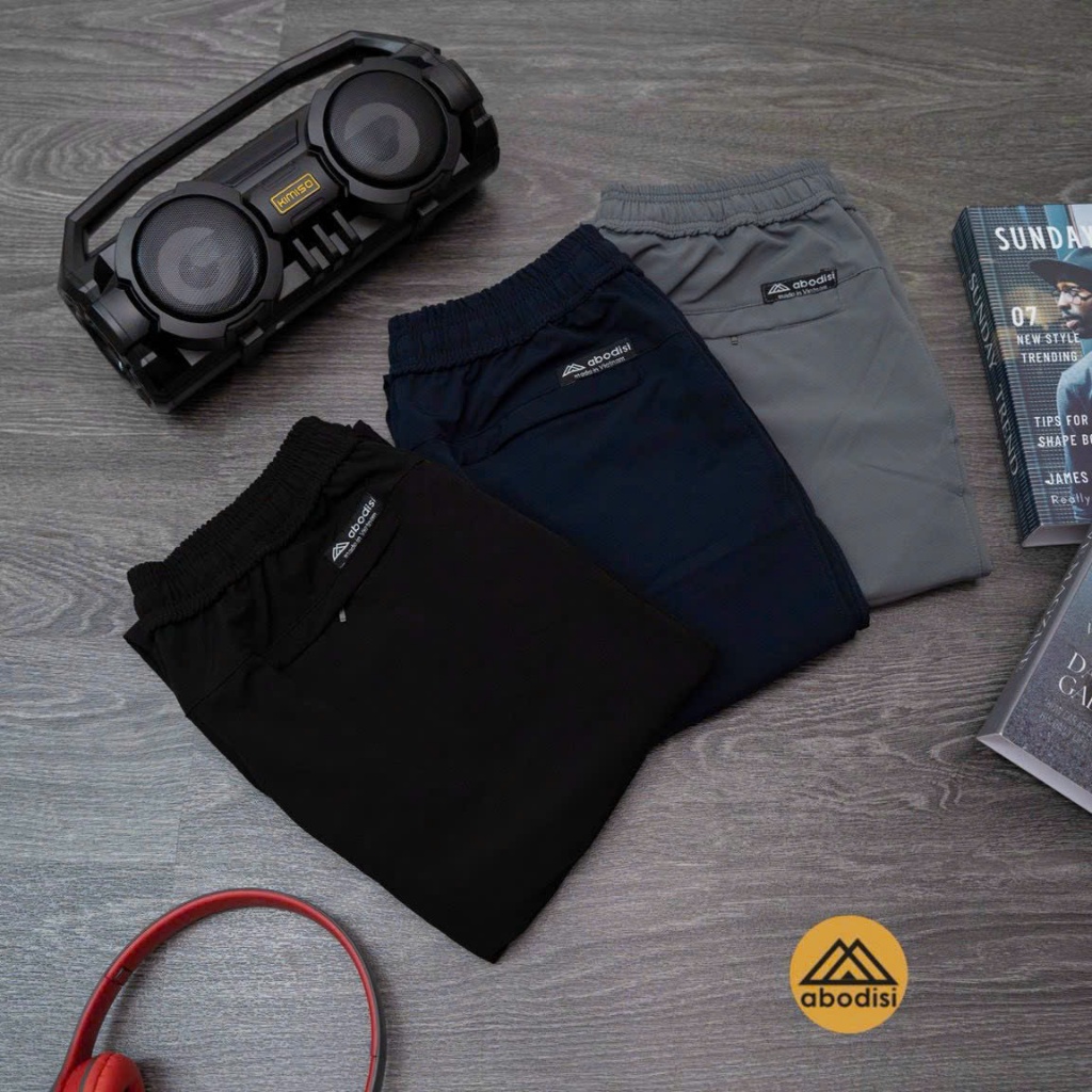 Quần Dài Thể Thao Nam Ống Suông -Vải Gió, Co Giãn, Nhanh Khô, Năng Động