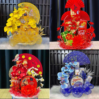    TẶNG KÈM ĐẾ VÀ KEO NẾN  Set Phụ Kiện Trang Trí tháp bánh Tết  Tháp Bánh Nước Thờ Cúng Ngày Tết 2026 