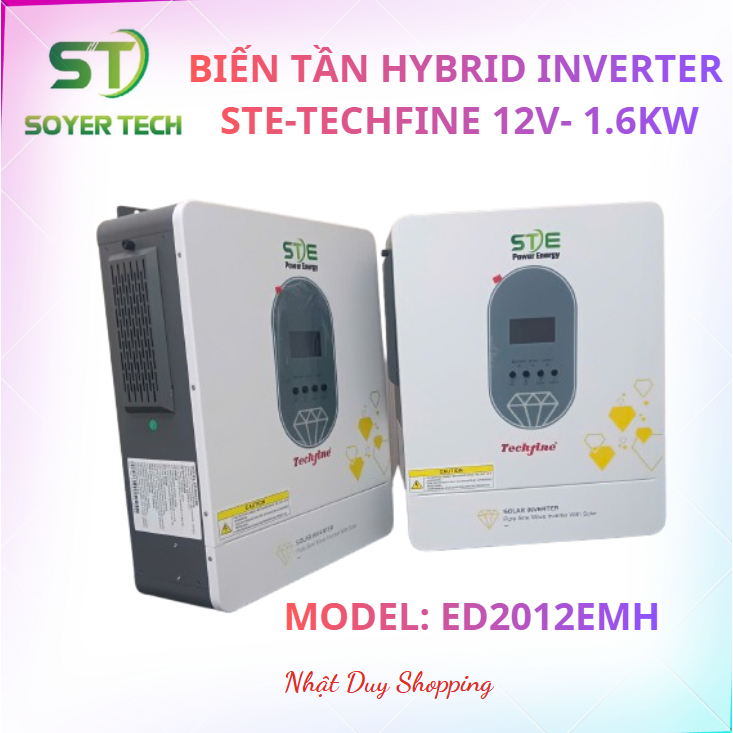 Biến tần Inverter Techfine 12V-1600W/2000VA-220VAC- STE-2-ED2012EMH Soyer Tech.-STE 12V