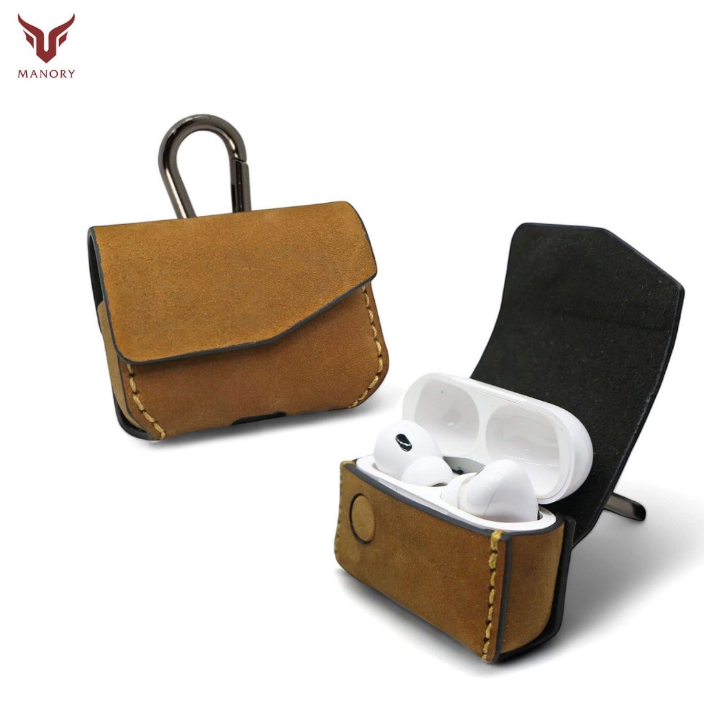 Bao da Airpods Pro - [Da bò - Handmade] Manory Leather