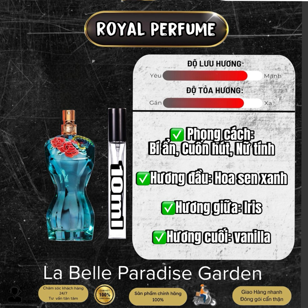 5/10ml - La Bele Paradise Garden EDP - Nước Hoa Nữ | Royal Perfume