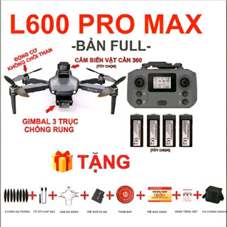  FLYCAM L600 Pro Max+3 TRỤC CHỐNG RUNG+CAMERA 4K+CẢM BIẾN VÂT CẢN 4 CHIỀU 2024 C.HÃNG+ HỖ TRỢ THẺ NHỚ 