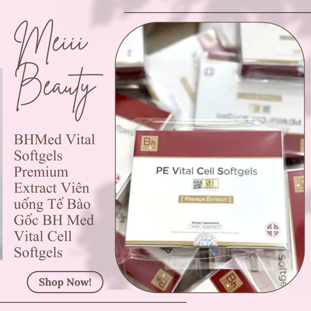 [Công ty] Viên uống Tế Bào Gốc BHMed Vital Softgels Premium Extract Thụy Sỹ