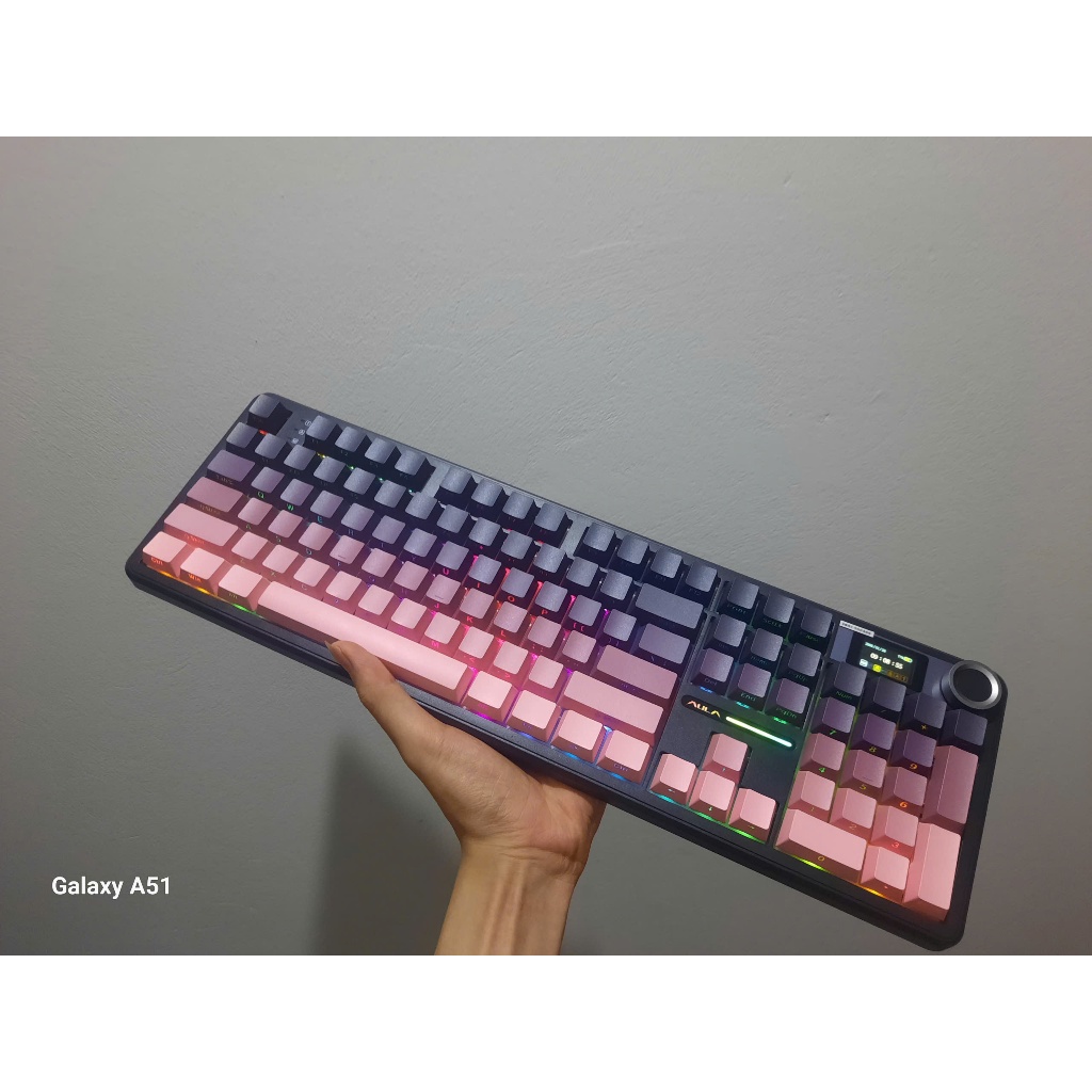 Bàn phím cơ AULA F108PRO 3mod led rgb  hotswap núm màn tùy chỉnh pin 8k | BigBuy360 - bigbuy360.vn