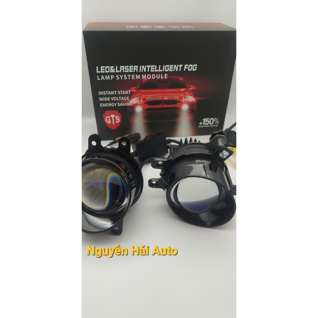 [ NGUYỄN HẢI AUTO] BI LED Ô TÔ LASER FOG - Bi Led Gầm 3 Màu Siêu Sáng, Ánh Sáng Trắng 6000K, Chống N