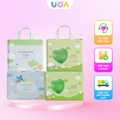Bỉm tã dán/quần Elprairie nội địa Hàn Quốc mềm mịn đủ size cho bé