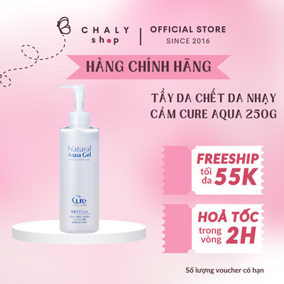 Tẩy da chết siêu lành tính Cure Natural Aqua Gel 250g Nhật Bản