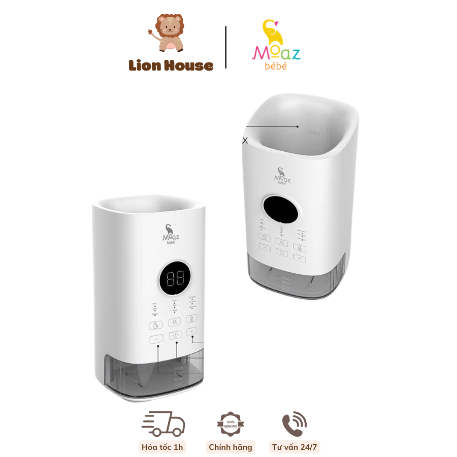 MÁY HÂM SỮA SIÊU TỐC ĐA NĂNG MOAZ BEBE MB033