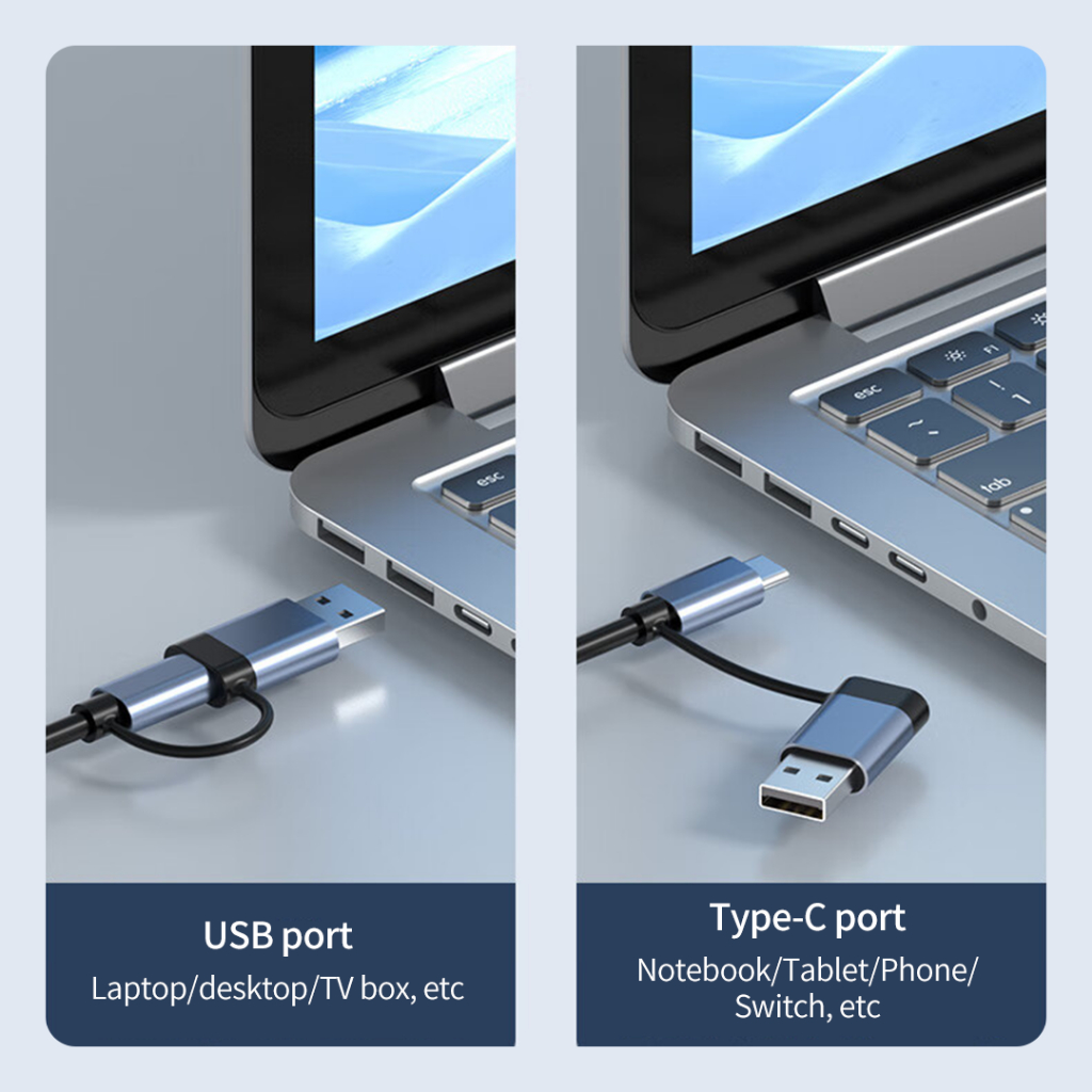 Hub Chia Cổng Acer T8 Type-C & USB 3.0 | USB Hub 8 in 1 | USB2.0*3+USB3.0*1+Type-C*1+TF/SD+3.5mm | BigBuy360 - bigbuy360.vn