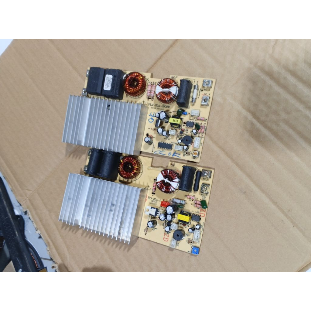 Mạch nguồn bên từ của bếp từ đôi Sunhouse SHB9101, SHB9105, SHB9106 tháo bếp còn đẹp. Có 3 mã bo mạc