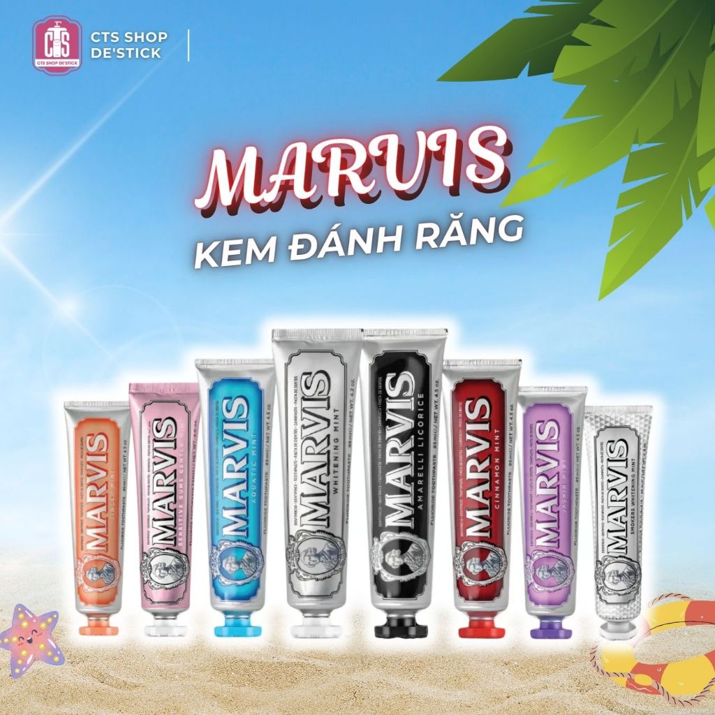 Kem đánh răng Marvis đến từ Ý trắng răng