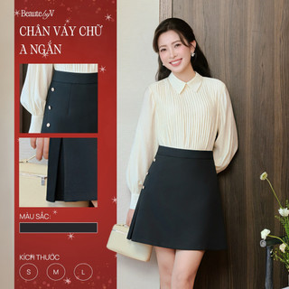   BÁN CHẠY  Áo sơmi nữ thân xếp ly nhỏ Lacy Blouse BEAUTEBYV phong cách công sở chân váy Elise  SET tách rời 