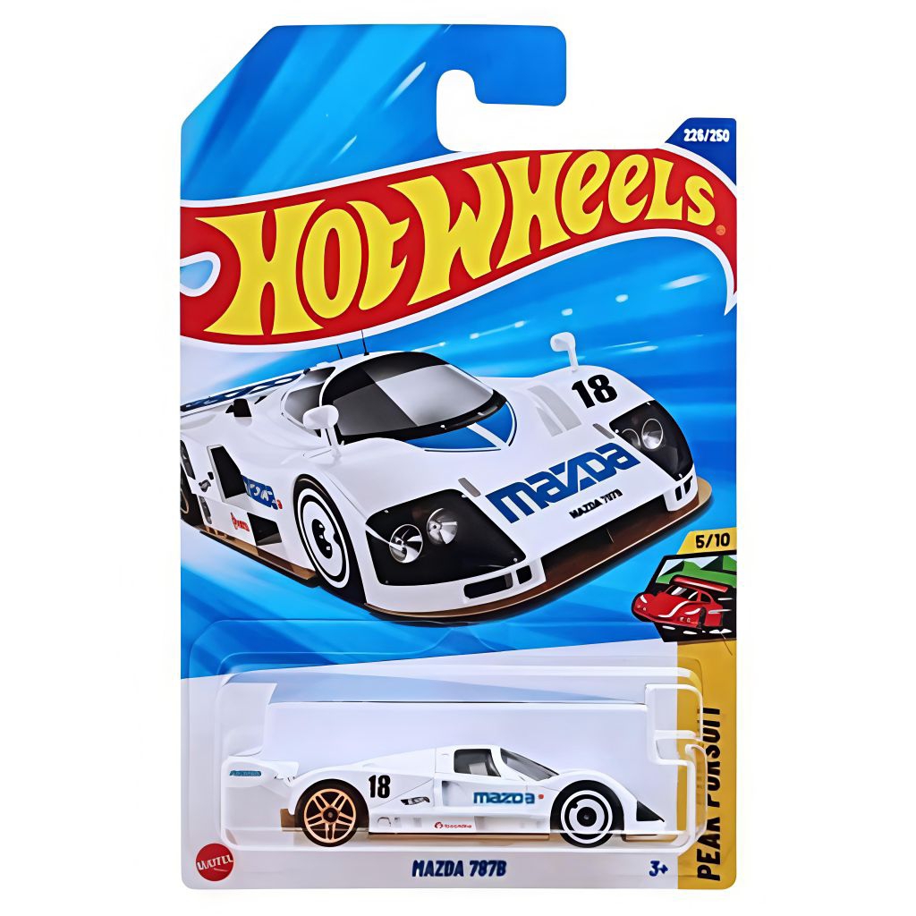 (Chính Hãng) Xe Mô Hình Tỉ Lệ 1:64 Hot Wheels Mazda 787B Trắng