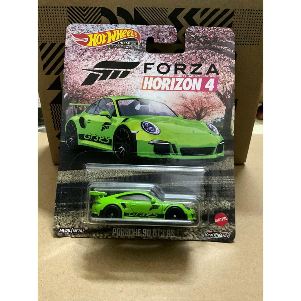 LeHuong Diecast - Xe mô hình Hot Wheels 2021 - Porsche 911 GT3 RS (Green) Forza Horizon 4