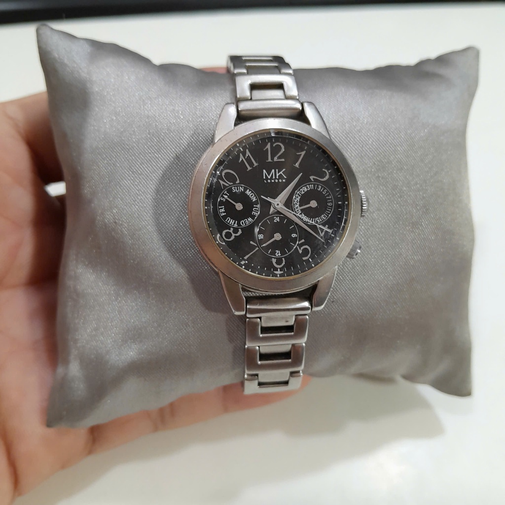 Đồng hồ nữ 6 kim Michiko London Koshino size 31mm second hand Japan- đã qua sử dụng.