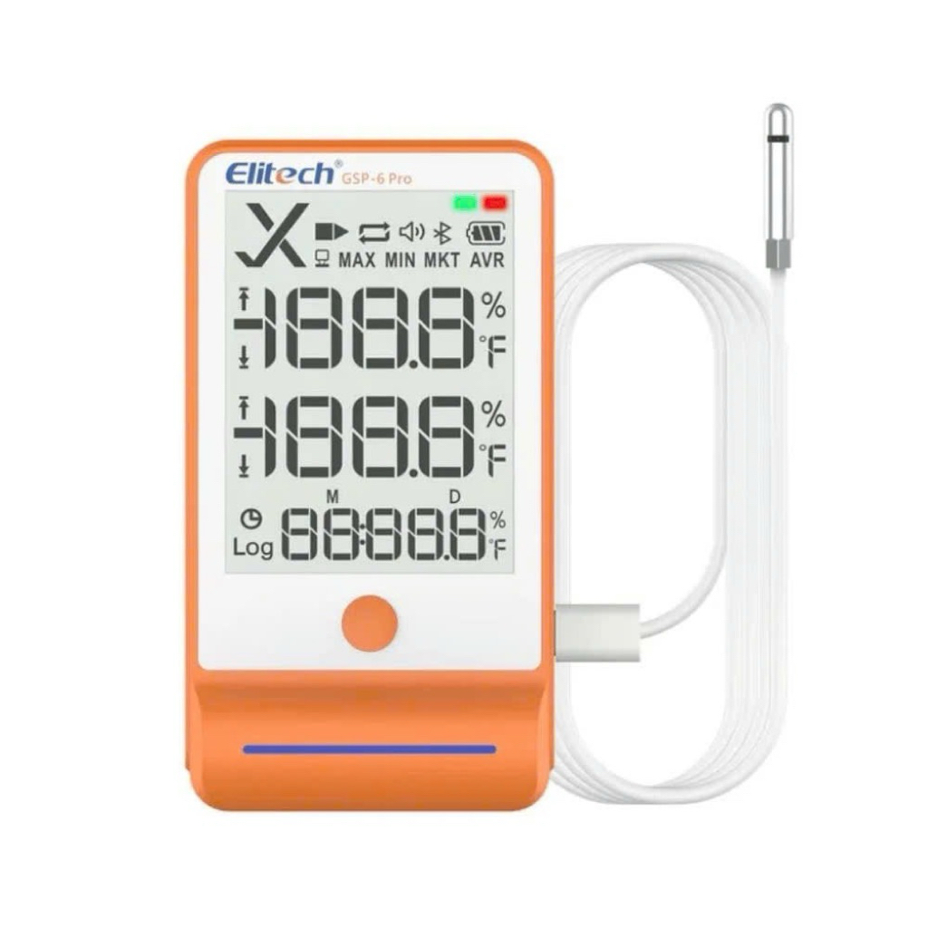 NHIỆT ẨM KẾ TỰ GHI ELITECH GSP- 6 PRO ( đã bao gồm hiệu chuẩn 12 tháng ).