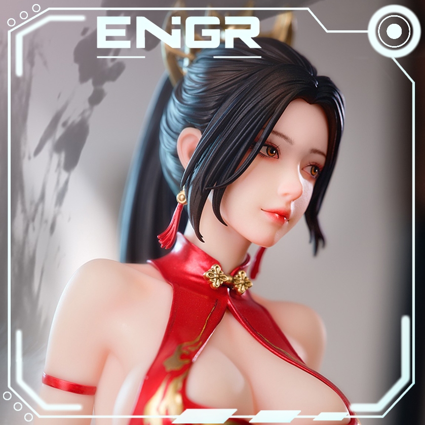 [CÓ SẴN] Mô hình Mai Shiranui Red Dance - The King of Fighters - Biya x BearPanda 1/6 Figure - CHÍNH