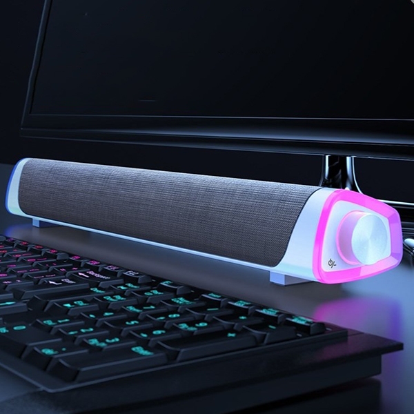 Loa vi tính NIYE hiệu ứng LED RGB Loa âm thanh siêu trầm có dây Âm thanh vòm 3D