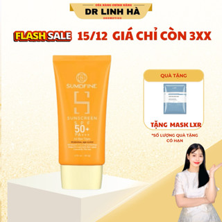  Kem chống nắng Sumdfine SPF 50++ nâng tone giảm nám sạm bảo vệ da toàn diện an toàn mẹ bầu Dr Linh Hà 