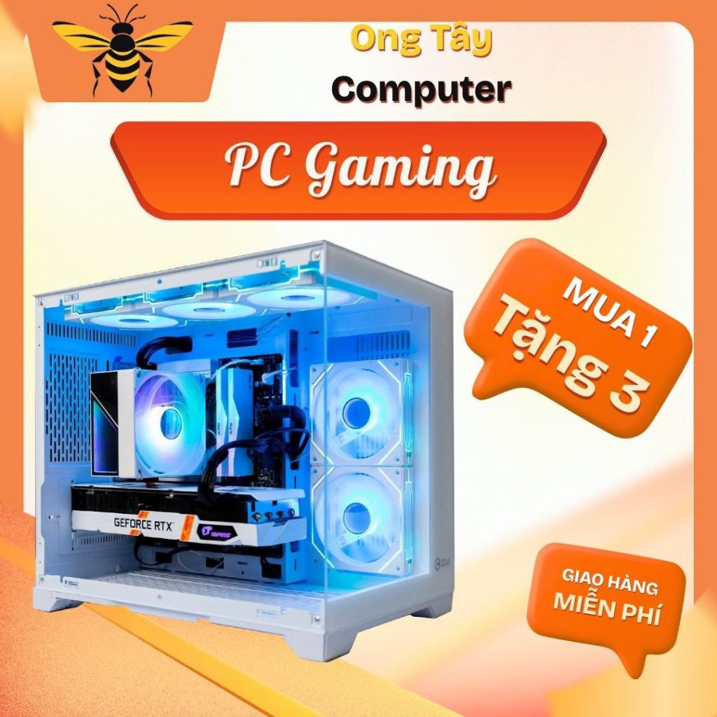 Bộ máy tính PC I5 11400F main MSI B560, SSD 256GB, ram 8GB chiến các loại game, làm việc vô tư