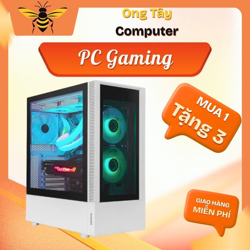 Bộ máy tính PC i5 14400F, Main B760, SSD 265GB