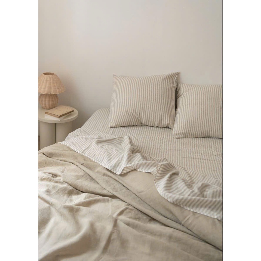 Bộ chăn ga gối sọc kẻ