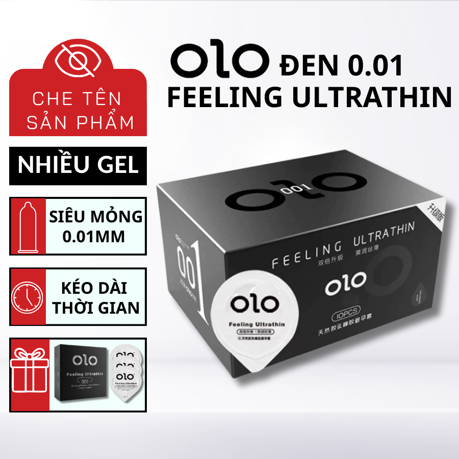 Bao cao su siêu mỏng 001 OiO kéo dài thời gian, bcs gân gai nhiều gel bôi trơn chống xuất tinh sớm -