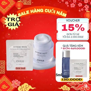  Combo 50 gói Kem dưỡng da trắng hồng giữ ẩm chuyên sâu Ohui Miracle Moisture Cream 