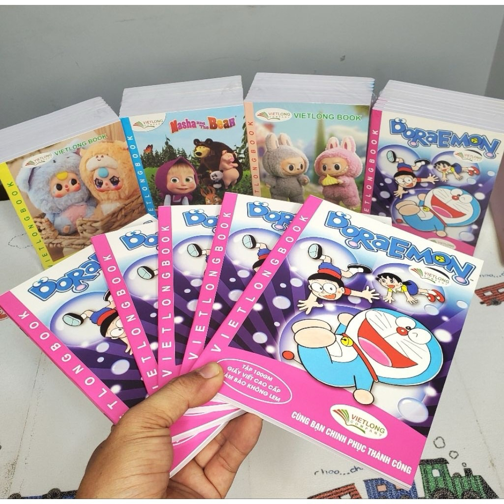 10 CUỐN TẬP LOẠI 96 TRANG GIẤY RẤT DÀY 100gm GIẤY CAO CẤP KHÁNG LEM HS CẤP 1 CẤP 2