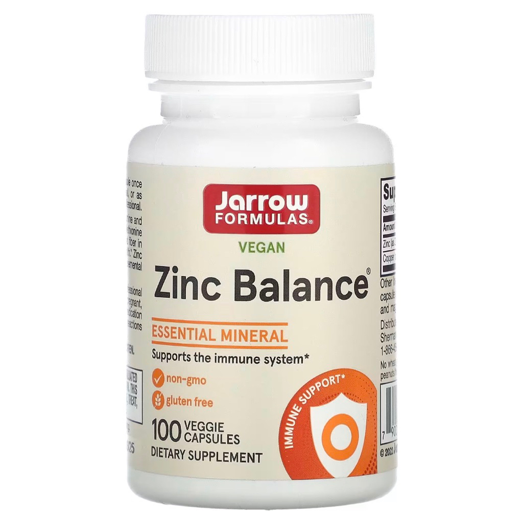 [CT] Thực phẩm bảo vệ sức khỏe Jarrow Formulas Vegan Zinc Balance , 15mg , copper 1mg