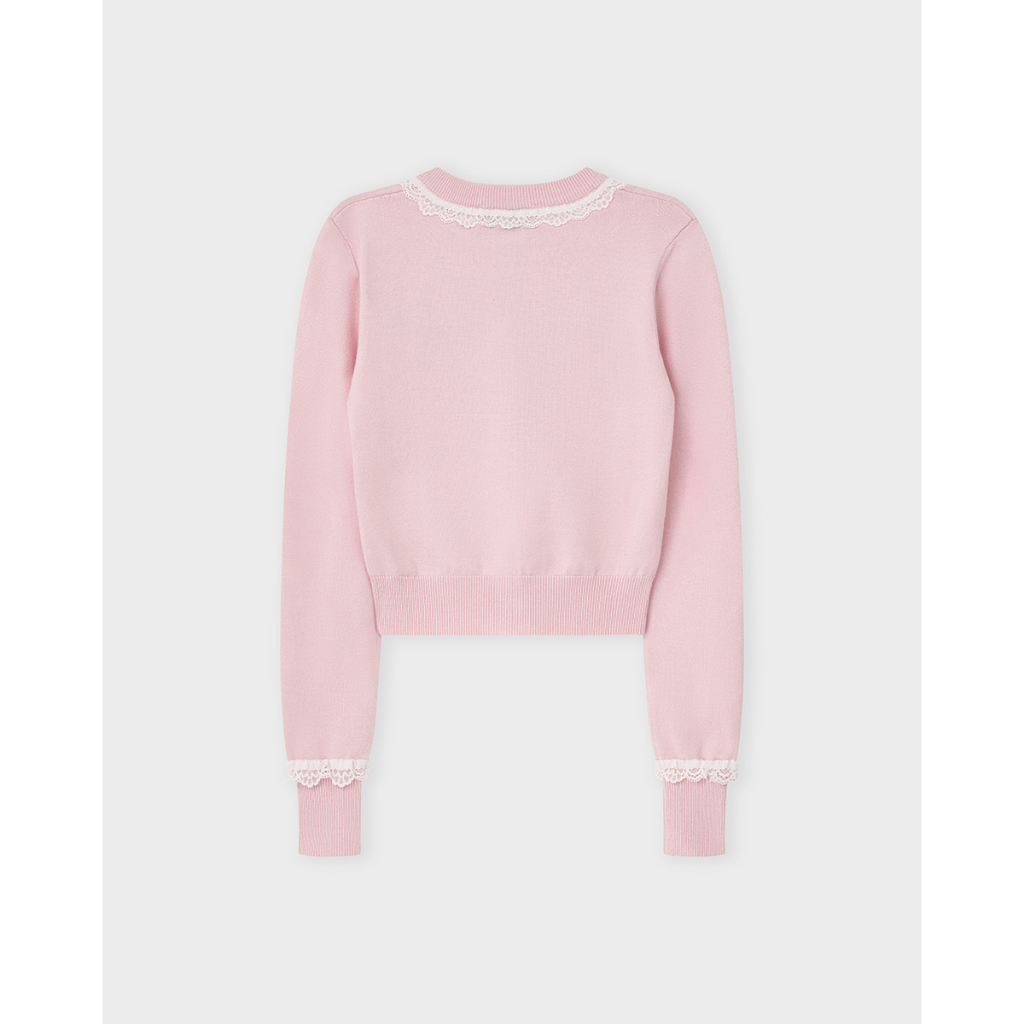 Dear José - Áo dệt kim Cardigan viền ren Sakura | BigBuy360 - bigbuy360.vn