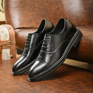 (Đế khâu) Giày Tây nam Oxford Da Bò Thật TEFOSS HN009 trẻ trung, thời trang size 38-44,đế cao 3cm