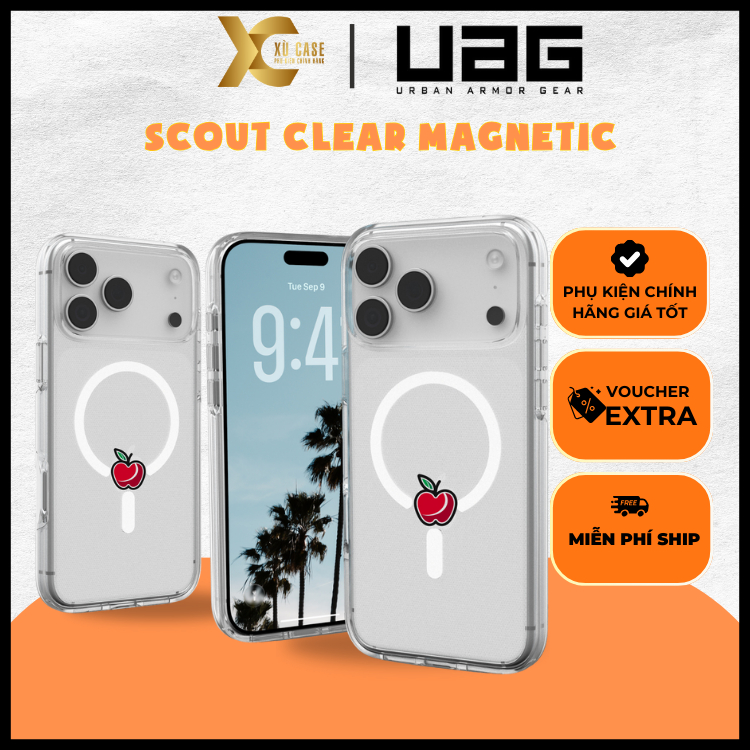 [ CHÍNH HÃNG ] Ốp UAG Scout Viền TPU Dẻo Chống Sốc Đạt Chuẩn Tích Hợp Sạc Từ Tính Chính Hãng cho iP 