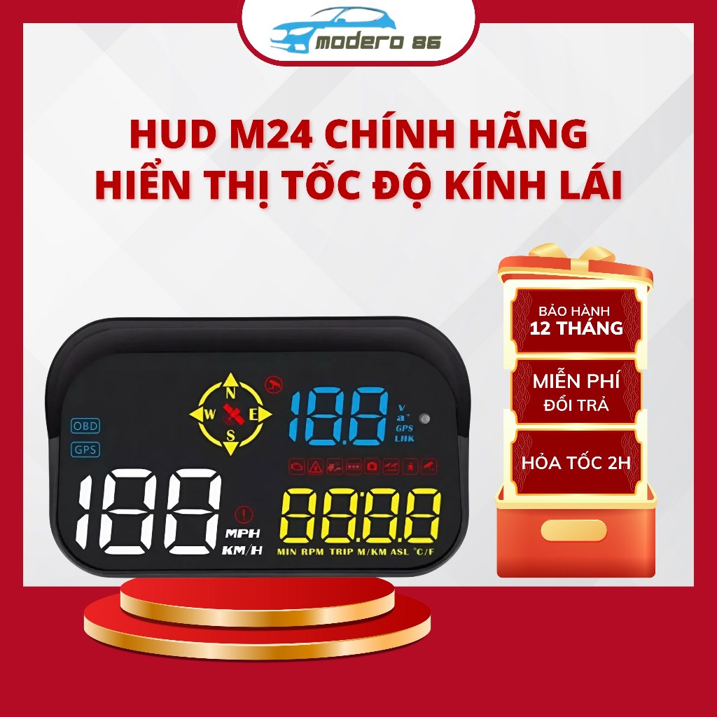 Gợi ý các mẫu hiển thị tốc độ lên kính lái ô tô đáng mua