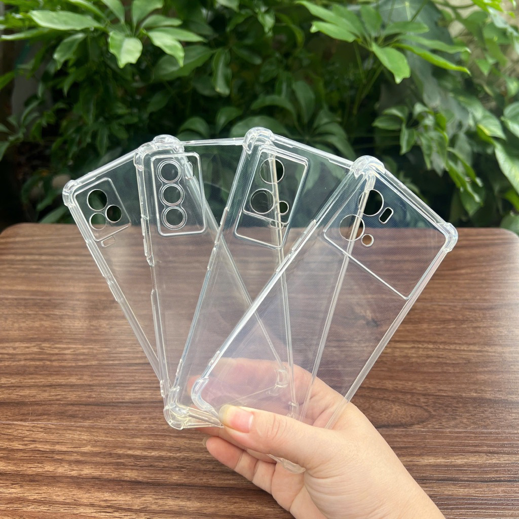 Ốp lưng Vivo IQOO5 SE 5G/ IQOO7/ IQOO8 Pro/ IQOO9 Pro dẻo Silicon trong suốt và chống va đập 4 góc