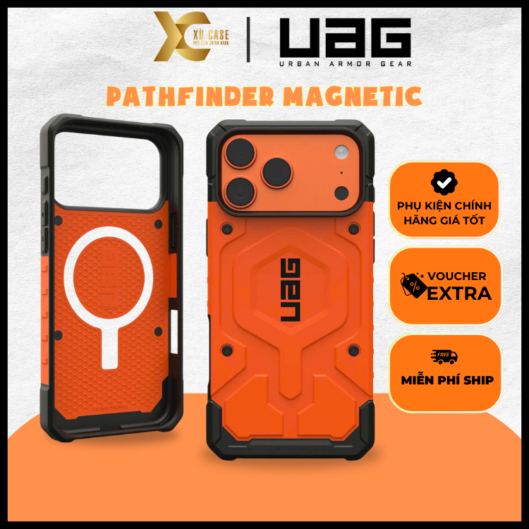 [ CHÍNH HÃNG ] Ốp UAG Pathfinder w Mag Chống Sốc Đạt Chuẩn Chính Hãng cho iP 17 Pro/ 17 Pro Max