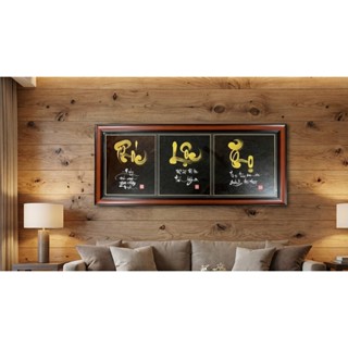  Thư pháp chữ Phúc Lộc Thọ quà tặng treo tân gia ngày tết ,tranh treo tường Viết tay thủ công 