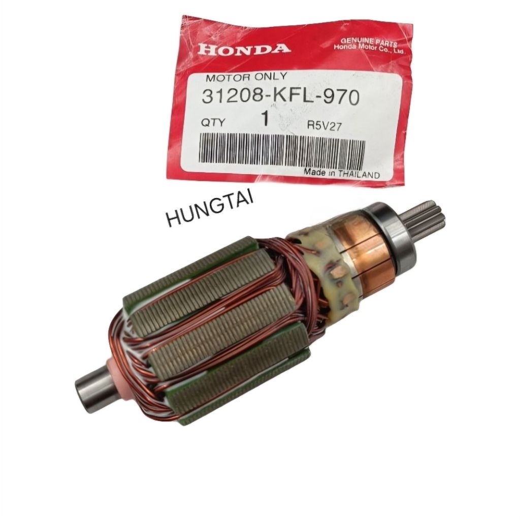 Lõi ruột củ motor đề khởi động xe WAVE Thái 110, FUTURE 1....  zin Honda 31208-KFL-970